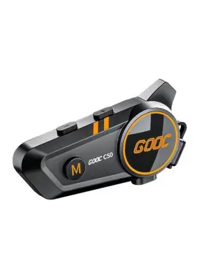 C50 Motosiklet Intercom Kask Kulaklık 1000 Mah Rgb Işıklı Bluetooth Kulaklık Ip67