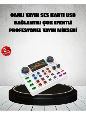 Canlı Yayın Ve Karaoke İçin Profesyonel Ses Kartı Bluetooth Destekli