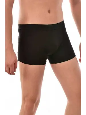 Çarpıcı Likralı Siyah Erkek Boxer
