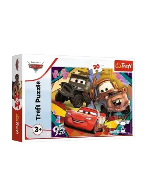 Omarı Çocuklar İçin Eğlenceli Araba Temalı 30 Parça Puzzle