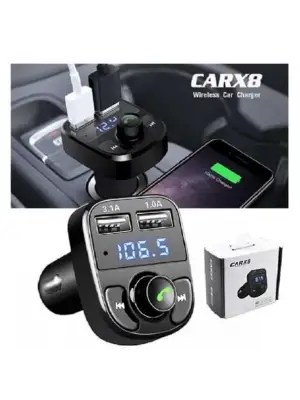 Carx8 Digital Ekran Bluetooth Araç Kiti Mp3 Fm Transmitter