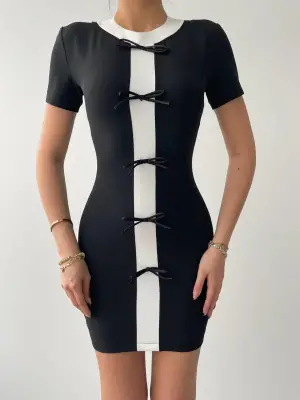 Cazzie Fiyonk Detaylı Elbise