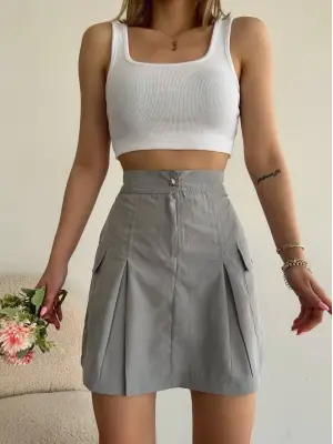 Modern Paraşüt Etek