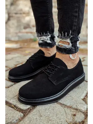 Omarı Siyah Deri Erkek Ayakkabı - Şıklığın Temsilcisi