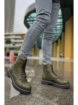 Omarı Özel Tasarım Askeri Stil Erkek Bot