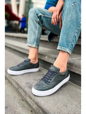 Omarı Yenilikçi Gri Erkek Ayakkabı