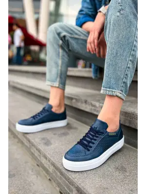 Omarı Modern Stil Erkek Ayakkabı LACIVERT