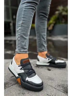 Omarı Modern ve Şık Erkek Ayakkabısı Anthracite Boyama