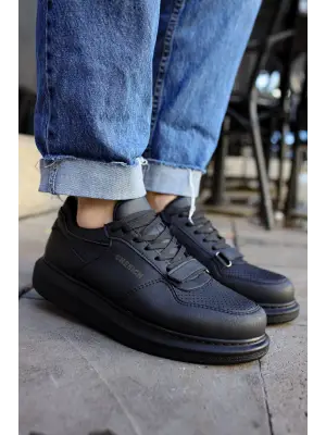 Omarı Modern ve Şık Siyah Erkek Ayakkabısı