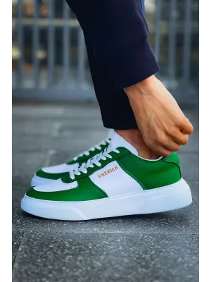 Beyaz Yeşil Erkek Spor Ayakkabı