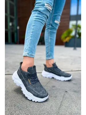 Omarı Şık Antrasit Erkek Ayakkabı - CBT Low Top Lace Up
