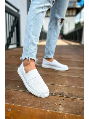 Modern Erkek Ayakkabı Beyaz