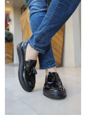 Omarı Stil Sahibi Siyah Loafer-X Erkek Ayakkabı