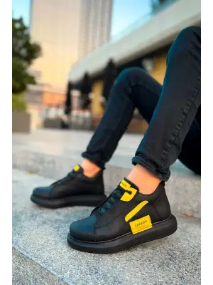 Omarı Yüksek Performanslı Erkek Bot SIYAH - SARI