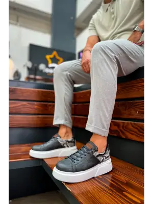 Omarı Yalın Tasarım Erkek Ayakkabısı ANTRASIT