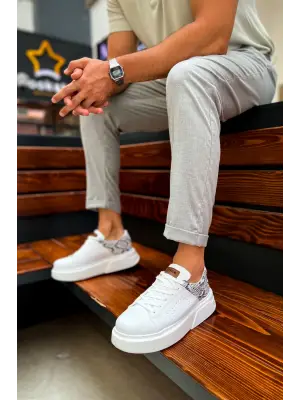 Modern Beyaz Erkek Ayakkabı