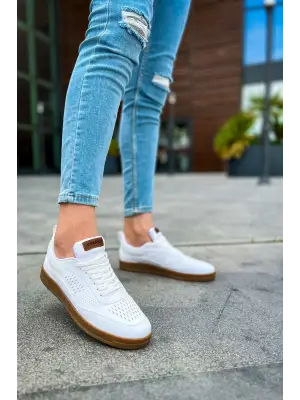 CH157 - CKT Retro Erkek Ayakkabı BEYAZ