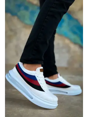 Omarı Rahat Ve Şık Beyaz Erkek Ayakkabısı