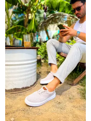 Modern Erkek Ayakkabı Gri