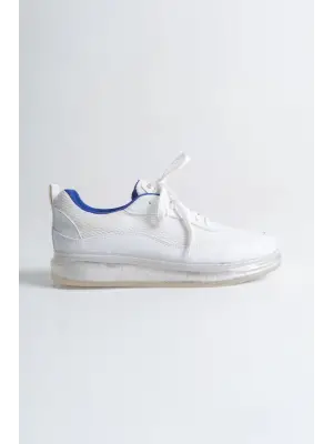 Omarı Rahat ve Şık Erkek Ayakkabı BEYAZ / SAX MAVI