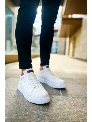 Omarı Modern Stil Beyaz Erkek Ayakkabı