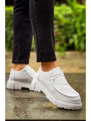 Omarı Yenilikçi Beyaz Erkek Ayakkabısı - CBT Castle CH2404