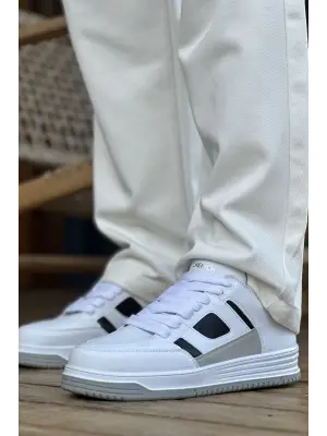 Omarı Erkek Spor Ayakkabı Beyaz Siyah