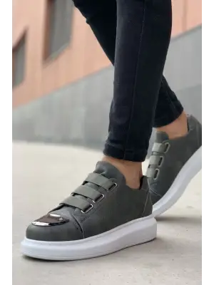 Omarı Modern ve Şık CBT Mirror Erkek Ayakkabı - Antrasit Renkli