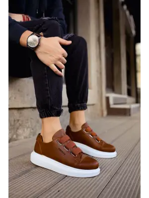 Omarı Yüksek Kalitede Ve Şık Erkek Ayakkabısı - Taba Renkli Mirror Tasarım