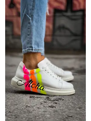 Tarz Erkek Ayakkabı Aloha Sarı Pembe Beyaz