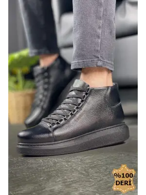 CH258 - CST Roma Deri Erkek Bot SIYAH