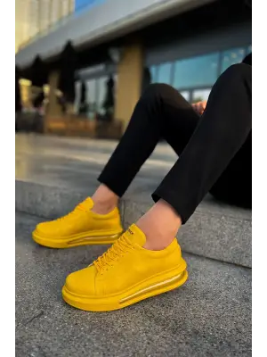 Omarı Rahat Adımların Anahtarı: Sarı Erkek Ayakkabı