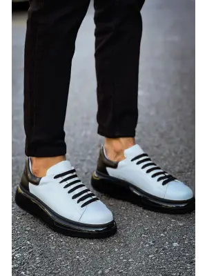 CH295 - CST Sollıevo Erkek Ayakkabı BEYAZ/SIYAH