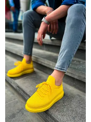 Sarı Tricot Erkek Ayakkabı
