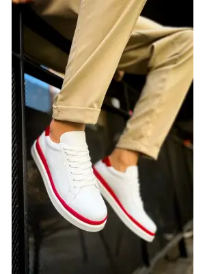 Omarı Spor Erkek Ayakkabı Beyaz Kırmızı