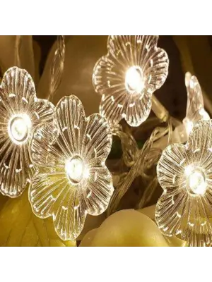 Çiçek Desenli 3.5 Metre USB LED Işık – 20 LED’li Dekoratif Ortam Aydınlatması