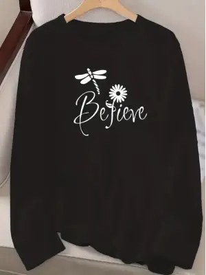 Omarı Çiçek Desenli Viskon Uzun Kollu Bluz