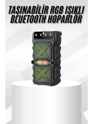 Çift Çıkışlı Güçlü Bataryalı Kablosuz Yüksek Ses Kaliteli Bluetooth Hoparlör