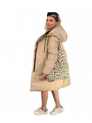 Çift Taraflı Uzun Şişme Mont