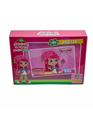 Omarı Çilek Kız Parça Kutu Puzzle - Eğlenceli ve Renkli Tasarım