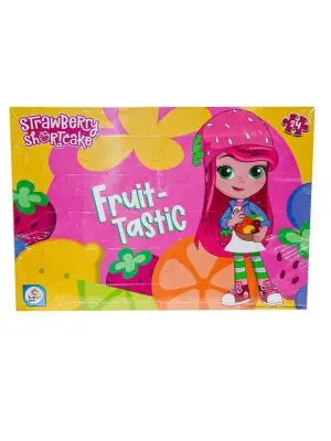 Omarı Eğlenceli 24 Parça Çilek Kız Puzzle Seti