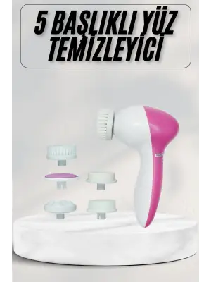 Cilt Temizleme Ve Masaj Aleti 5 Başlıklı Akne Ve Sivilce Önleyici