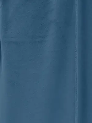 Çımalı Beli Lastikli Kadife Pantolon -Mavi