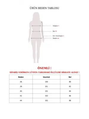 Çımalı Beli Lastikli Kadife Pantolon -Pudra