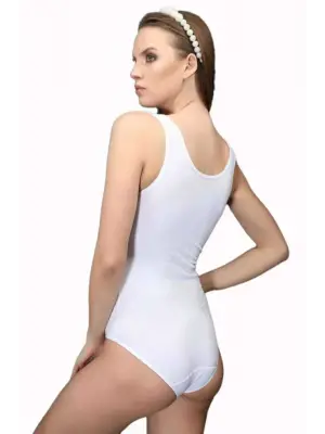 Çıtçıtlı Slip Body Beyaz