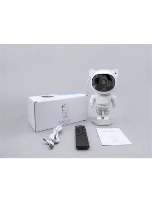 Çocuklara Özel Projeksiyon Astronot Lamba Speaker Sevimli