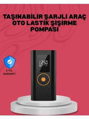 Çok Amaçlı Dijital Lastik Pompası Araç Bisiklet Top Uyumlu