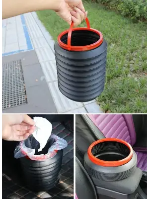 Çok Amaçlı Katlanabilir Araç İçi Kova