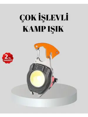 Çok Fonksiyonlu Anahtarlık Fener – Güçlü Led Işıklı, Şarjlı, Düdüklü Ve Tornavidalı Mini El Feneri