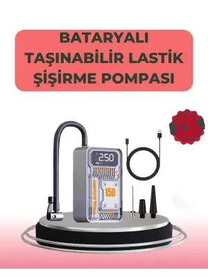 Çok Fonksiyonlu Araç, Bisiklet, Top Uyumlu Elektrikli Hava Pompası